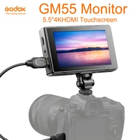 godox gm55 4k monitor 5 5 inch on camera dslr 3d lut touch screen ips fhd 1920x1080 video 4k hdmi field monitor dslr