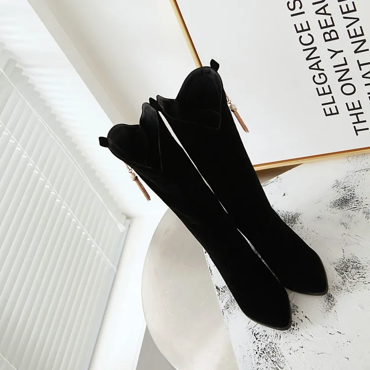 Женские замшевые ботинки зимние большого размера размеры 9 10 11-15 | Обувь