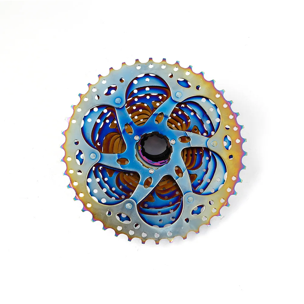 SUNSHINE Bike Cassette Sprocket 12speed 11-42/46/50T Chainwheel Colorful Rainbow Flywheel Mountain Bicycle MTB Parts Bicicleta