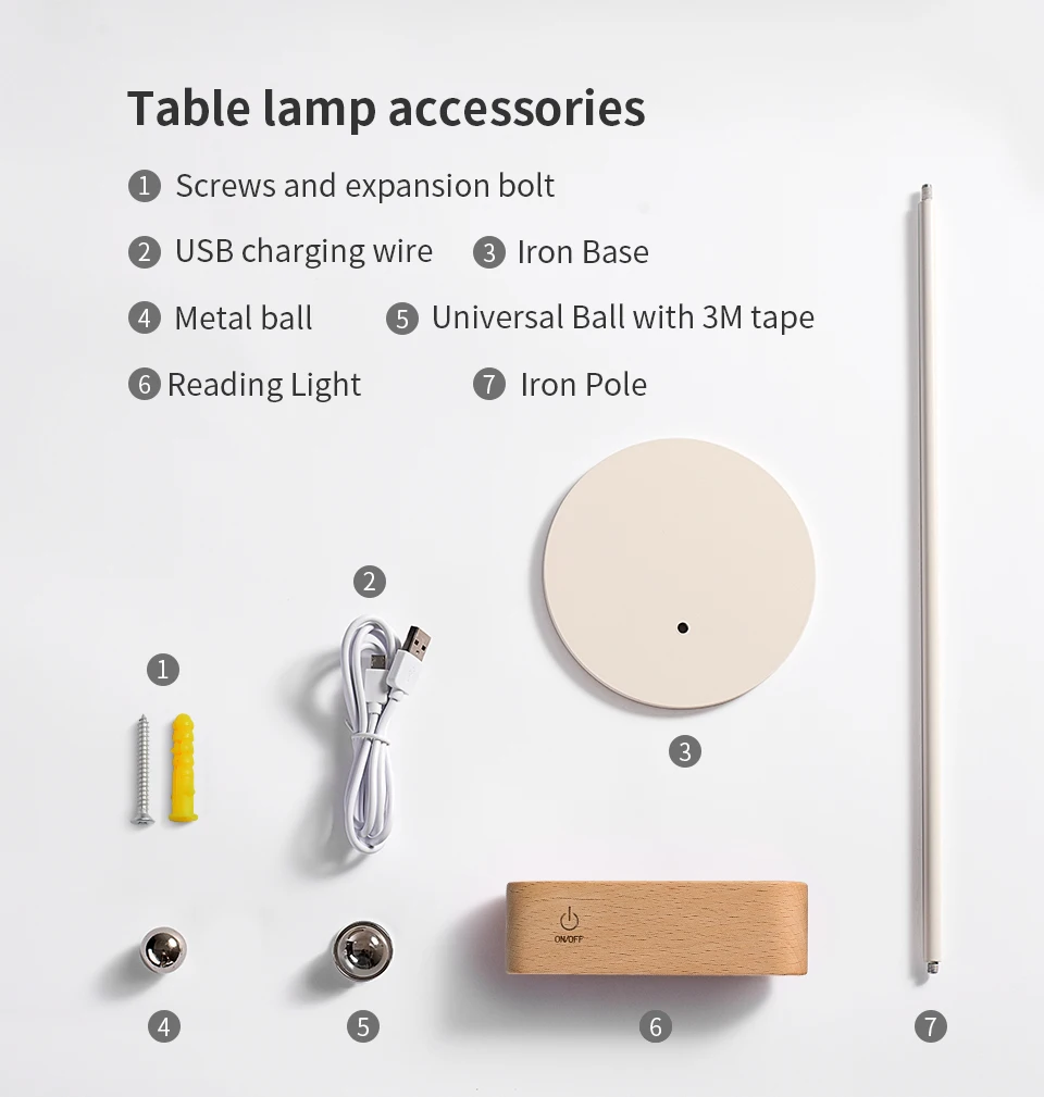 night lamp for bedroom wall Wooden Magnetic Dimmable 360° Rotatable Portable Lights Battery Powered Lamps Rechargeable Night Wall Table Lights for Reading childrens night lights