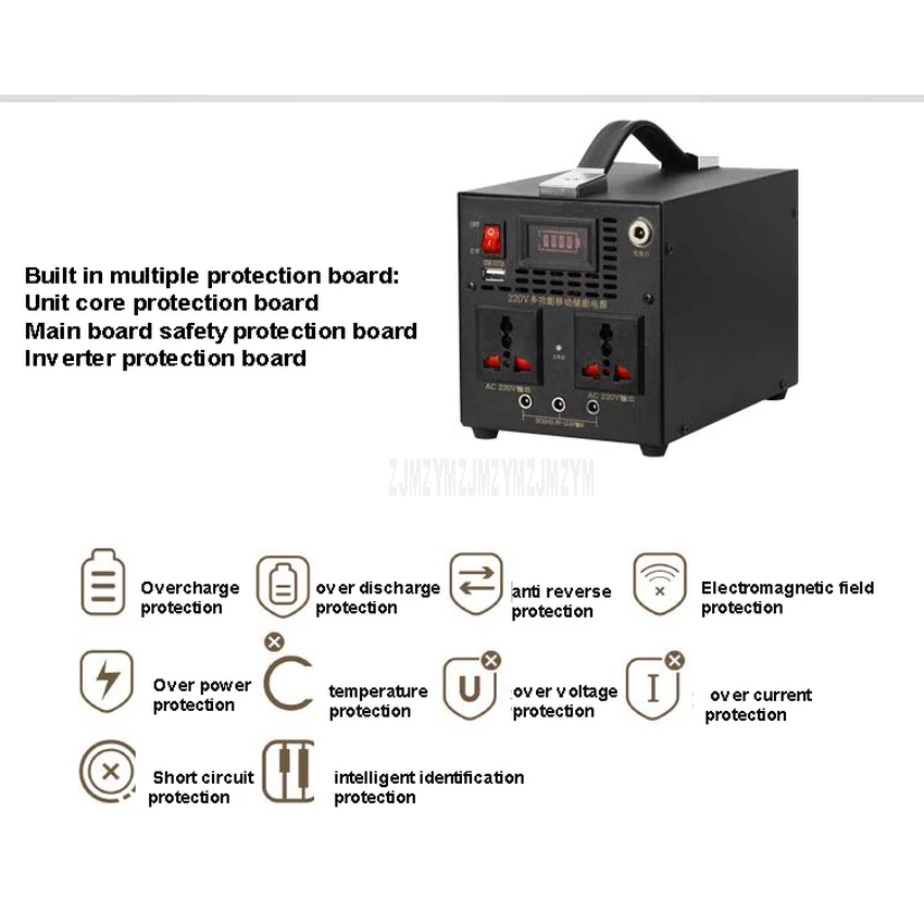 Источник питания для хранения энергии 500 мА/мА выход Вт переменного тока внешний