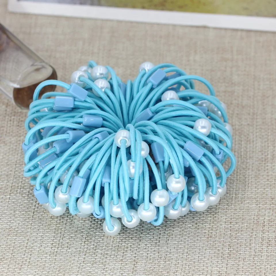 50 шт. Детские резинки для волос с жемчугом 3 см|Аксессуары девочек| |