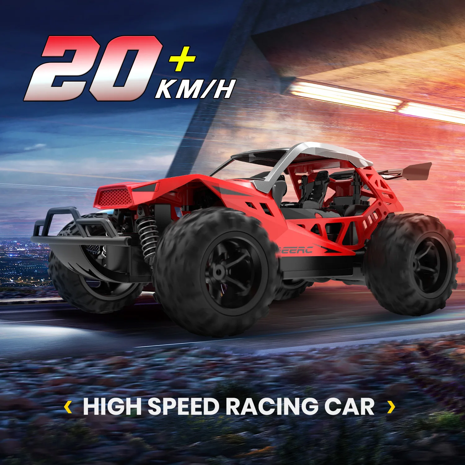 DEERC Радиоуправляемый автомобиль 1:22 Rock Crawler 2 4 ГГц грузовик 20 км/ч внедорожники Jeep