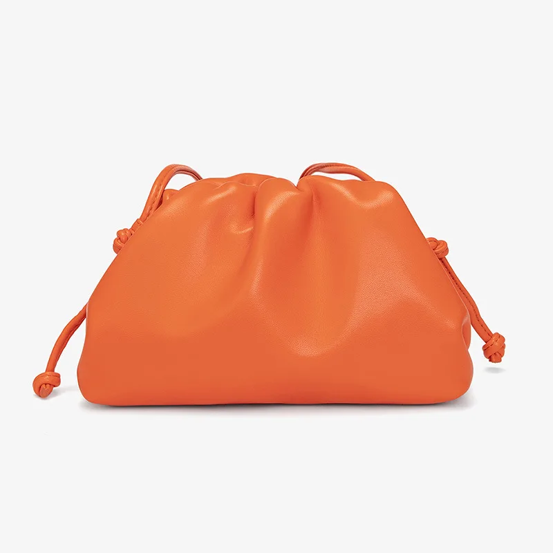 Женская сумка в стиле облако летняя мягкая плиссированная Сумка клатч из