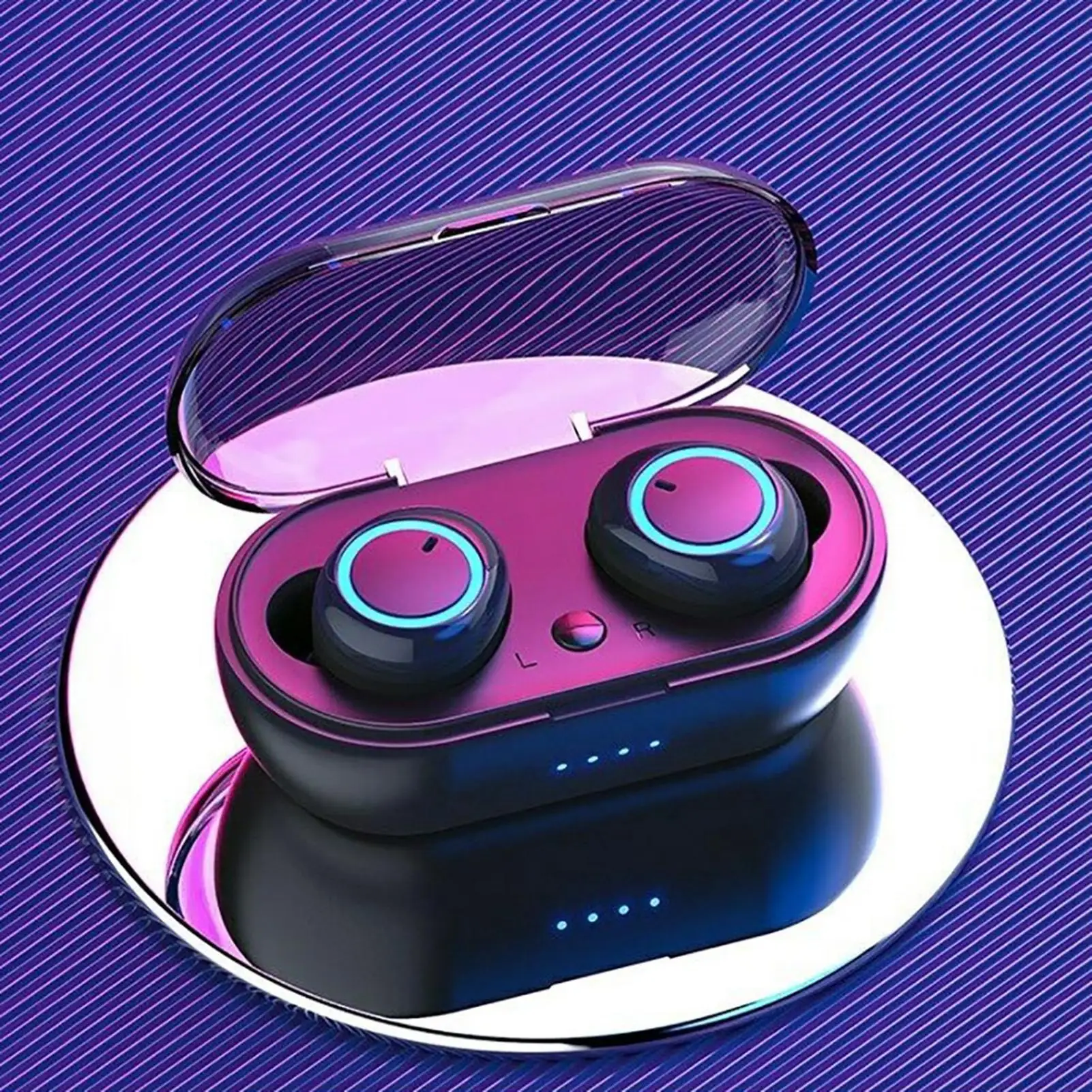 Y50 Bluetooth 5 0 Кнопка Управление Шум шумоподавления наушники с зарядный