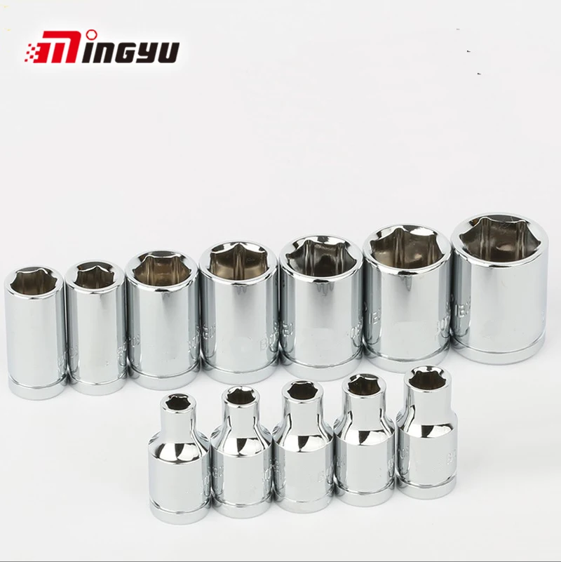 

13pcs 1/4 inch Drive 4-14mm Short Socket Set Metric Wrench Head For Ratchet Spanner Car Repairing Sleeves Nut Removal Hand Tool