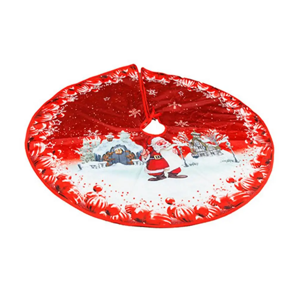 

Ошейник-юбка на рождественскую елку, нижняя крышка на рождественскую елку, коврик для рождественских украшений, напольный коврик для домаш...