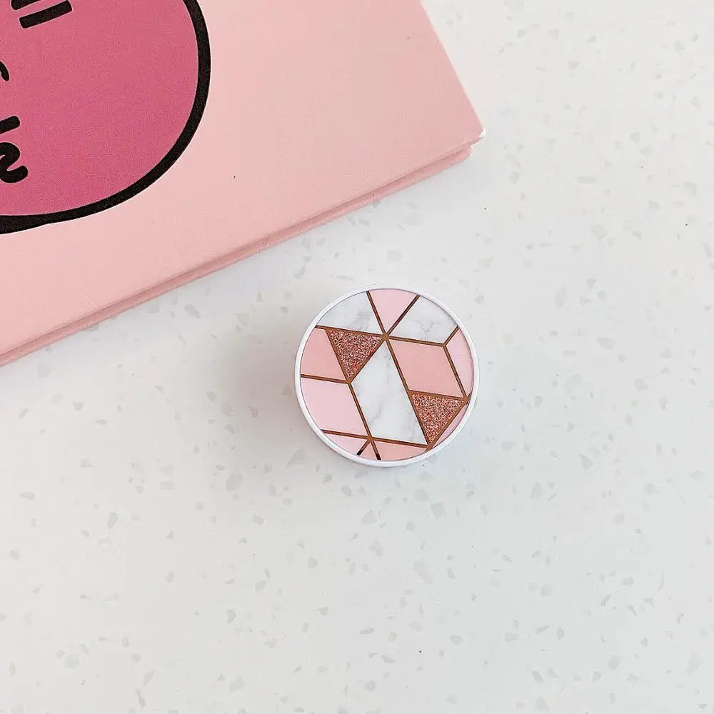 Геометрическая мраморная Складная подставка для телефона держатели смартфонов