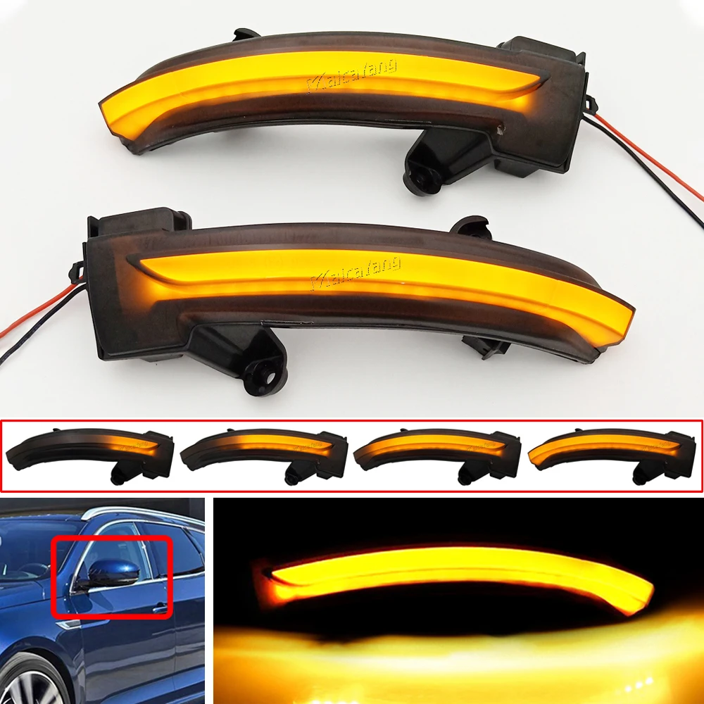

Последовательный световой индикатор для зеркала заднего вида, светодиодная лампа, светильник мический сигнал поворота для Renault Megane IV 2016-2019 ...