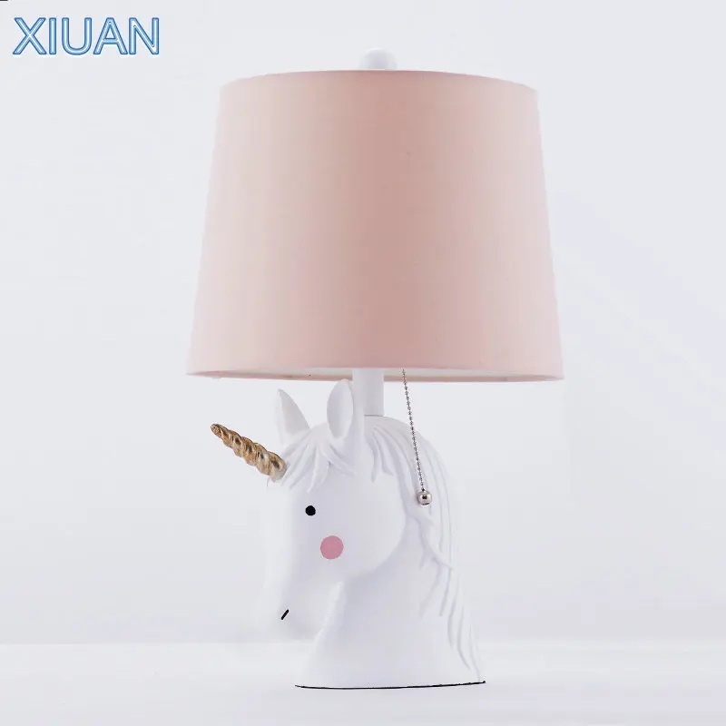 Креативная Светодиодная настольная лампа XIUAN из искусственной смолы тканевый