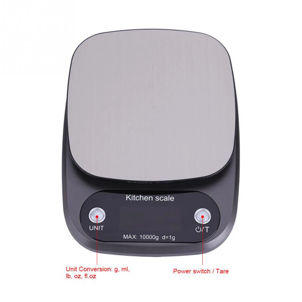 Электронные кухонные весы 10 кг/1 г цифровые с ЖК дисплеем для приготовления пищи