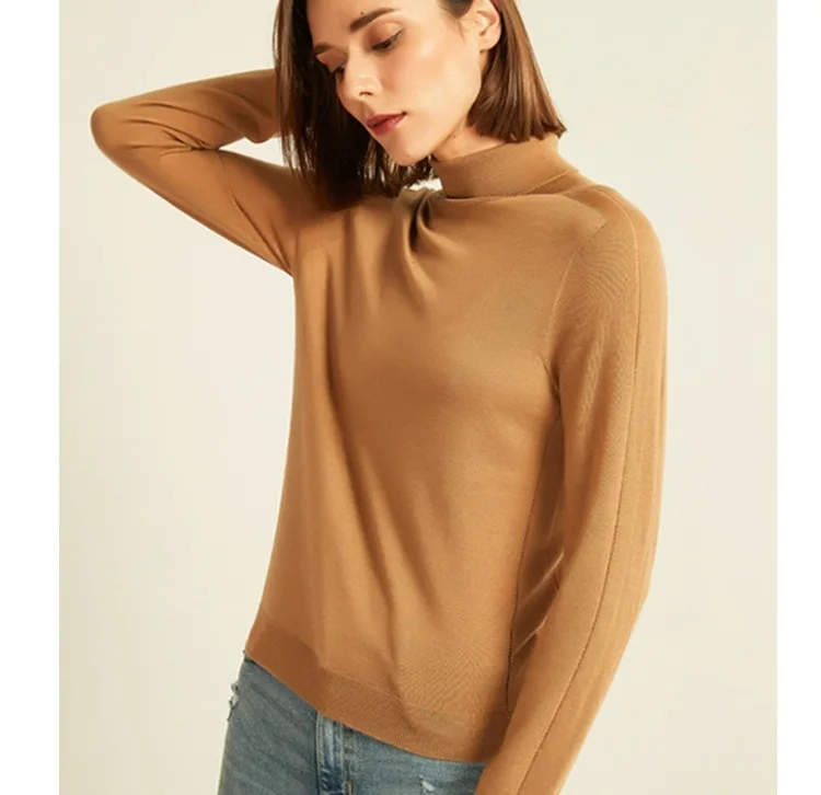 

Knitted Jumper Winter Tops Turtleneck Pullovers Casual Sweaters Women Shirt Long Sleeve Ver2058-1pfu