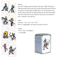 fast shipping 24pcsset botw zelda game nfc collection mini card ntag215 tag 2021 new data