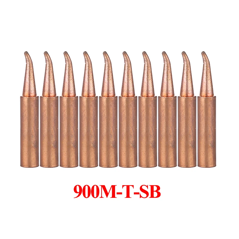 

10Pcs/lot Copper Soldering Tip 900M-T-SB Lead-Free Solder Iron Tips BGA Welding Tools