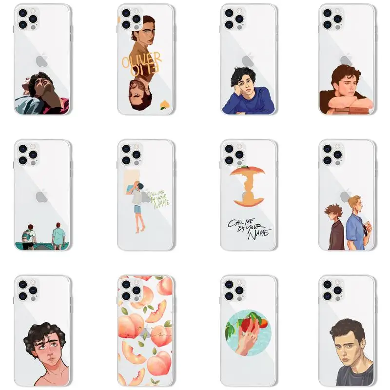 

Call Me by Your Name Luxury Quality Phone Case For iPhone 13 12 11 8 7 Pro Max Plus X XS XR MINI transparent clear New