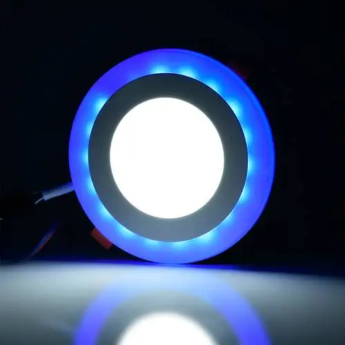 

Dual Color LED Panel Recessed Ceiling Down Light Spotlight Cool White RGB Light