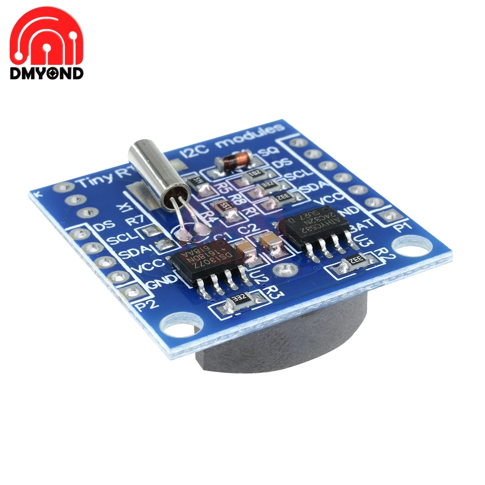 Модуль DS1307 новый крошечный модуль часов I2C RTC AT24C32 с памятью в режиме реального