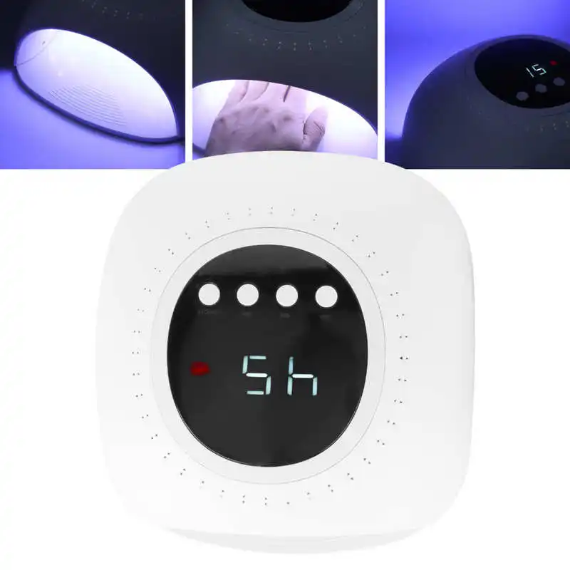 

Nail UV Lamp Professional UV LED Nail Lamp Nail Light Quick Dry Machine Plastic Nail Polish Curing Dryer 100~240V White