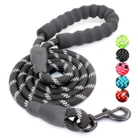 reflective light pet traction rope eva reflective multi color round rope nylon dog traction rope dog chain for large dogs leash