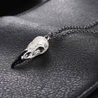 Викинг Большая Птица Череп ожерелье смола Реплика Ворон сорока ворона Poe стимпанк ожерелье подарок идея зомби подарок