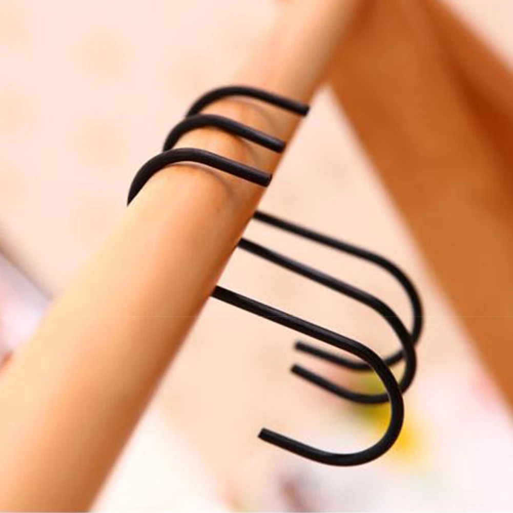 3 шт. держатель для хранения висячий крючок устойчивая s-образная одежда шляпа из