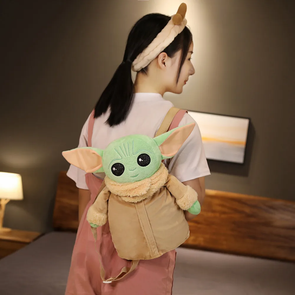 

Baby Yoda Backpack Kids Plush Toys Kawaii Anime Alien Doll Girls Gifts Free Shipping