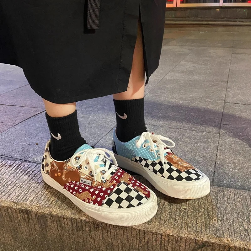 

Парусиновая обувь в стиле ретро; Новинка 2021 года; Сезон весна-лето; Модная универсальная женская обувь; Обувь на плоской подошве комфортная