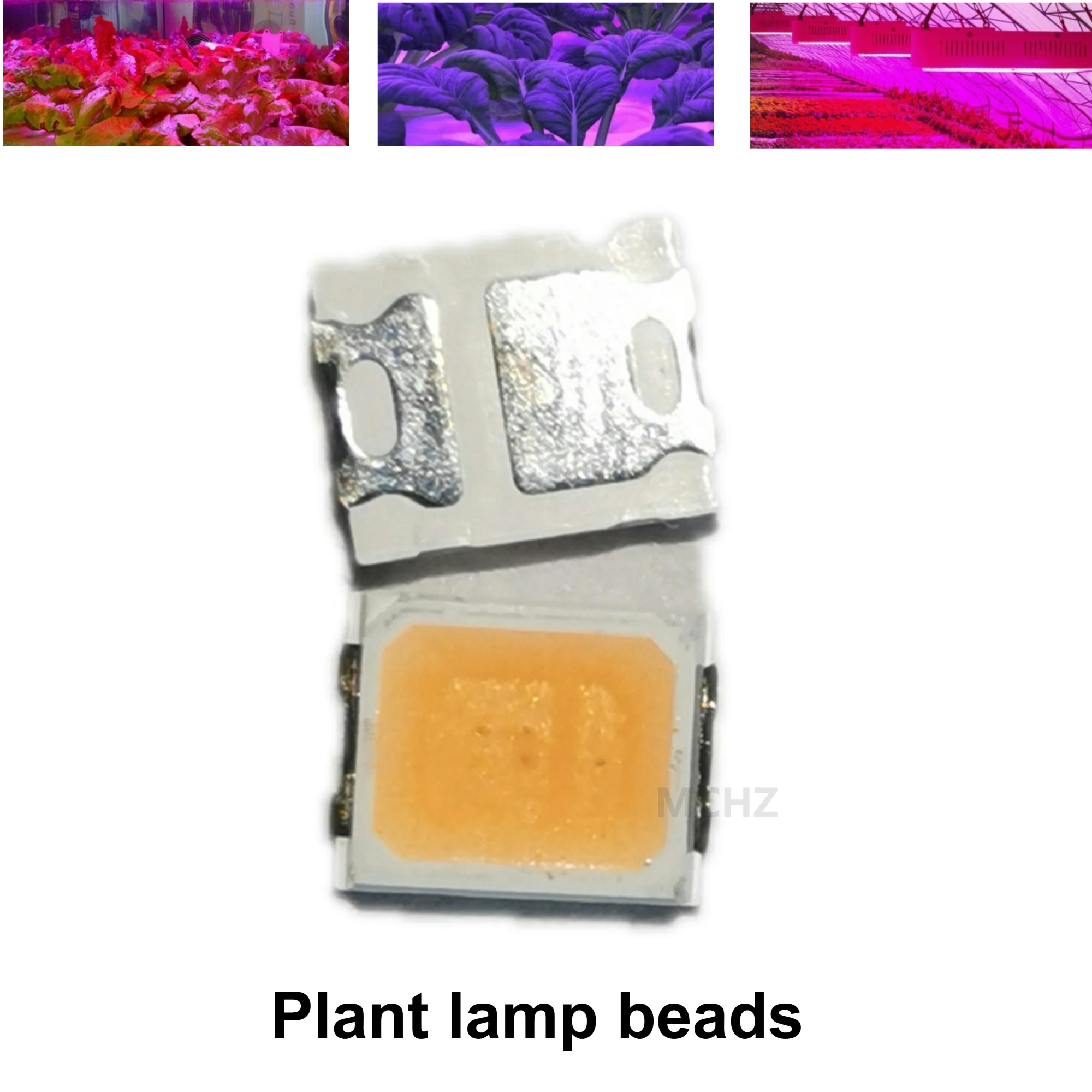 200 шт./лот SMD LED 2835 Светодиодные лампы 0 5 Вт 150 мА 3 В 6 растительные нм