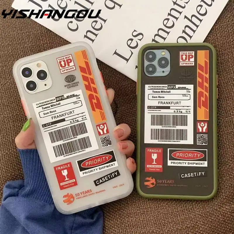 DHL Hot Express 50th Anniversary Edition чехол с этикеткой для iPhone 11 12 Pro MAX XS 7 8 plus роскошный мягкий
