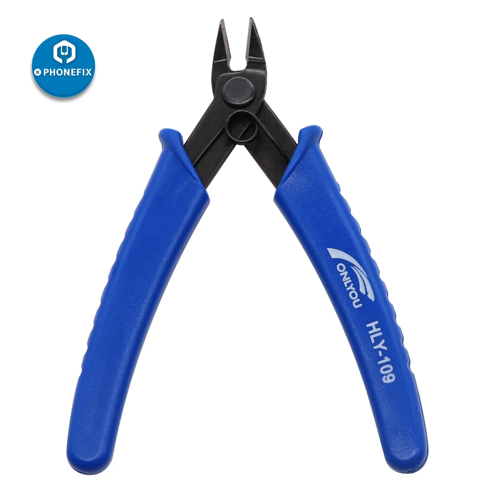 

PHONEFIX Multi Functional Electrical Wire Cable Cutters Cutting Side Snips Flush Stainless Steel Nipper Pliers for Phone Repair