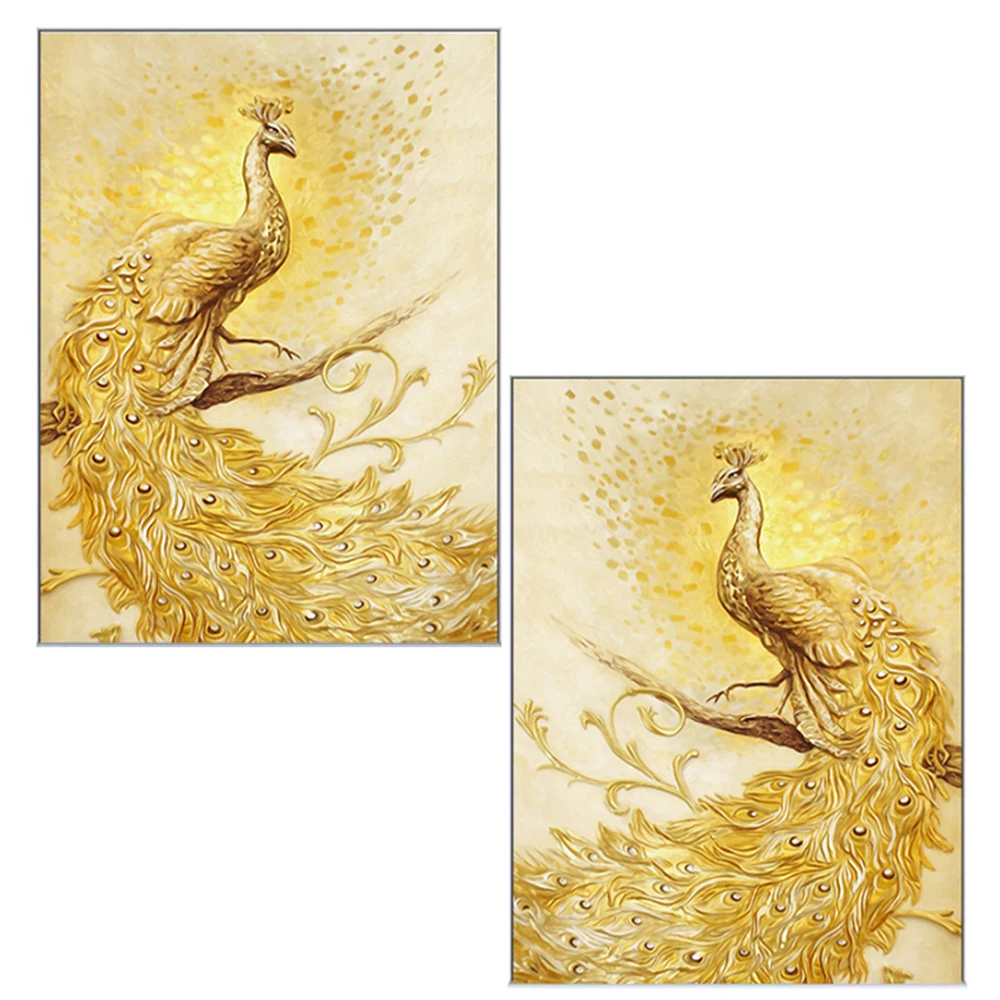 

Набор для рисования по номерам 5D, алмазная живопись «Павлин», для домашнего декора