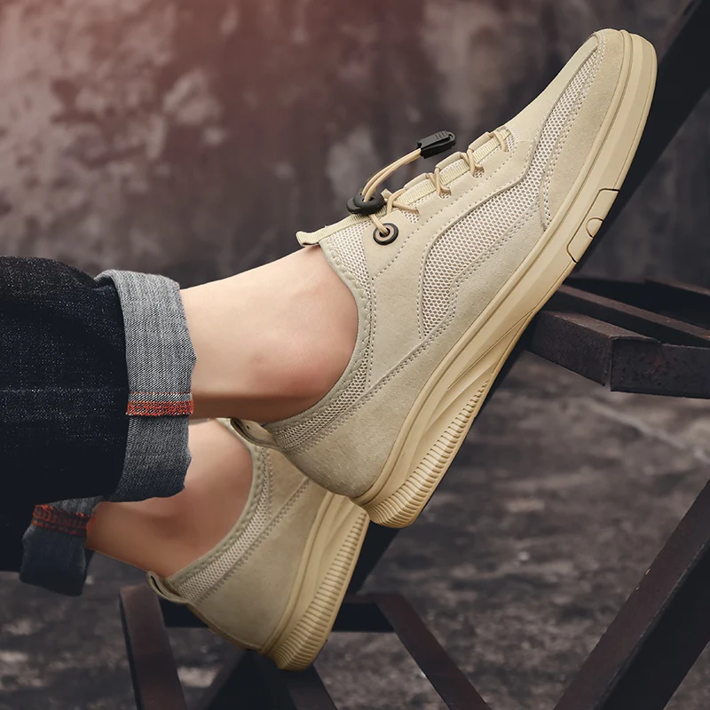 Кроссовки мужские сетчатые легкие дышащие Повседневная прогулочная обувь