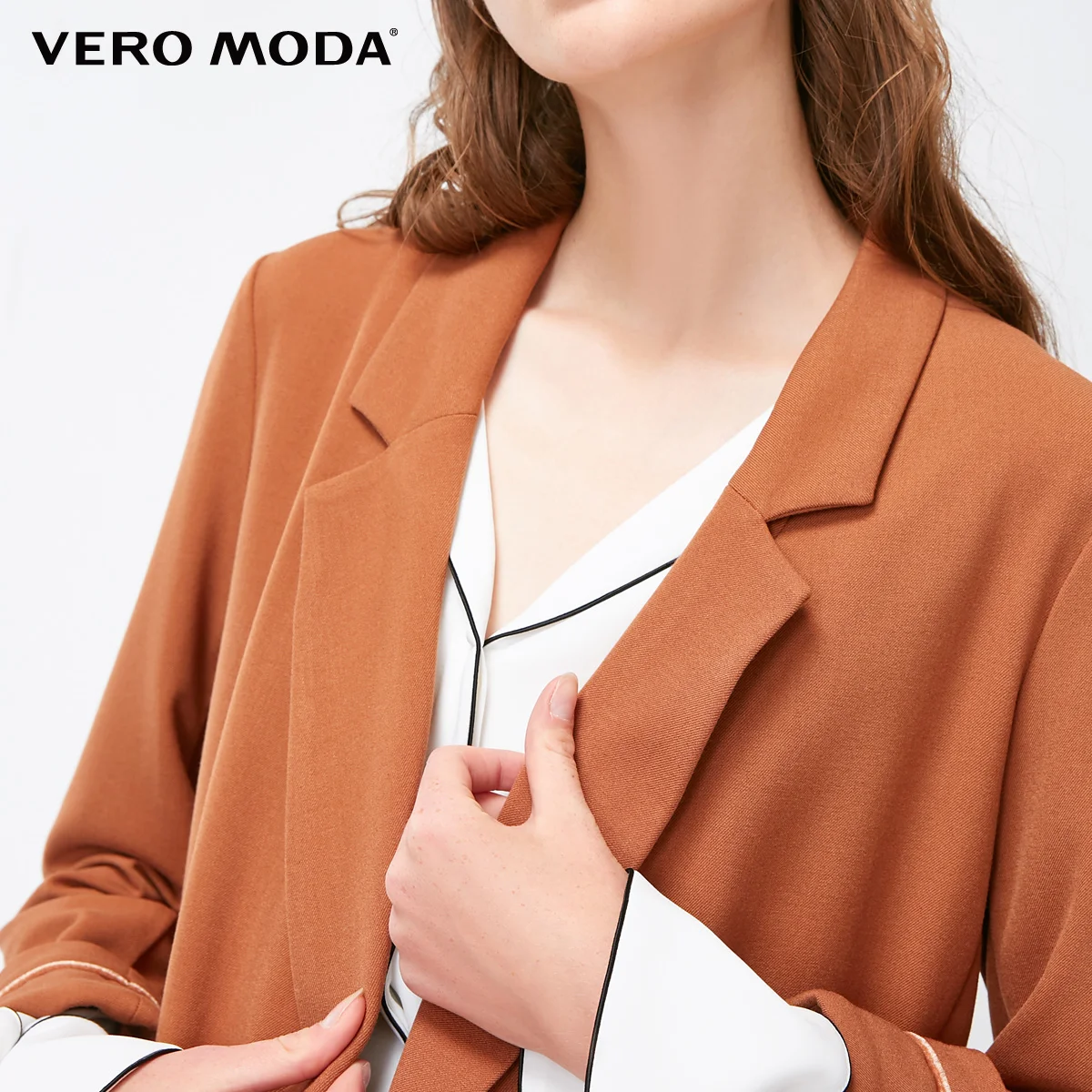 Vero Moda Новый замшевый пиджак на пуговицах с воротником лацканами женские костюмы