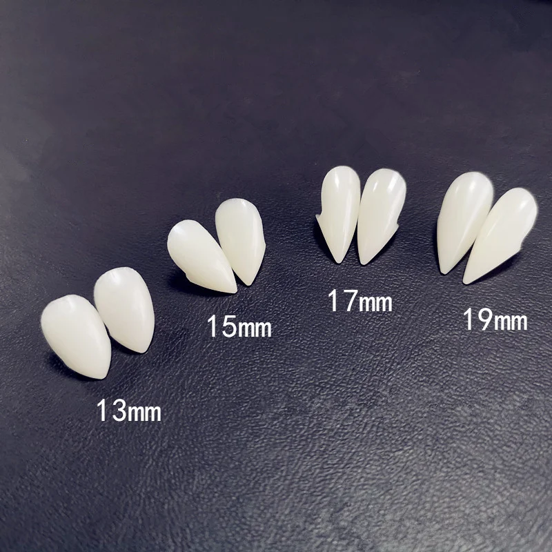 

Resin vampire teeth fangs halloween Props diy teeth Plus glue for teeth Props Cosplay Environmentally Friendly Vampire party