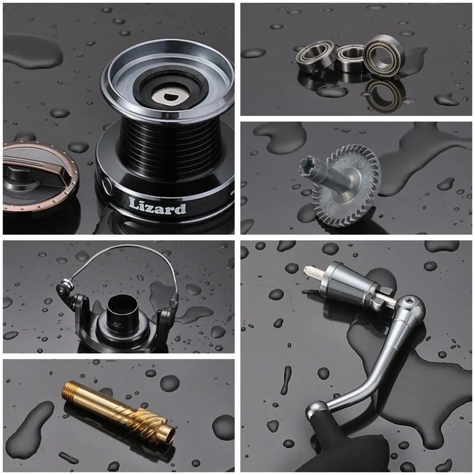 3000-10000 полноразмерная металлическая Рыболовная катушка с длинным забросом для