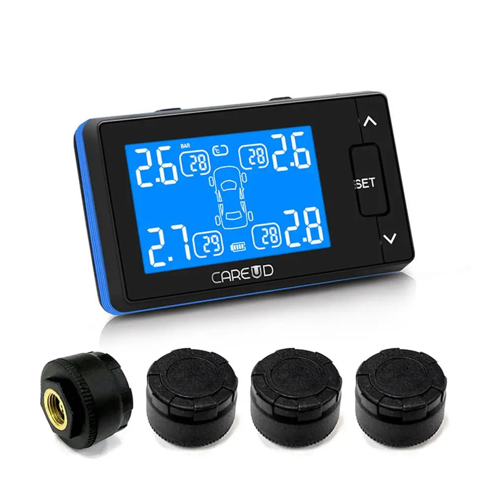 Система контроля давления в шинах TPMS универсальная беспроводная система с 4