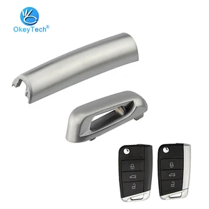 Автомобильный ключ OkeyTech, металлическая часть, матовая, для V W Golf 7 GTI MK7 T5 Skoda Octavia A7