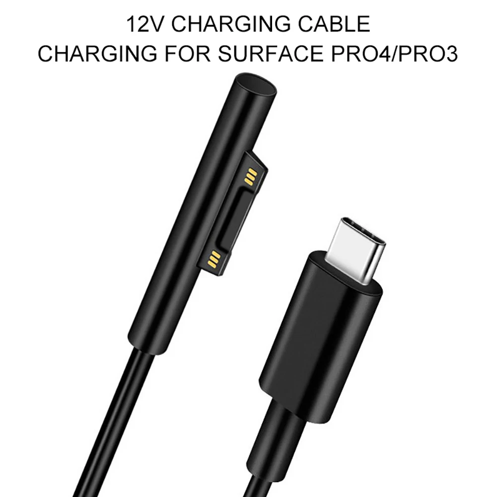 

Зарядное устройство 1,5 м Type-C для поверхности Pro3/pro4/pro5/pro6/book2/book/GO/Laptop1/2, зарядное устройство с коннектором 12 В/15 в, зарядный кабель