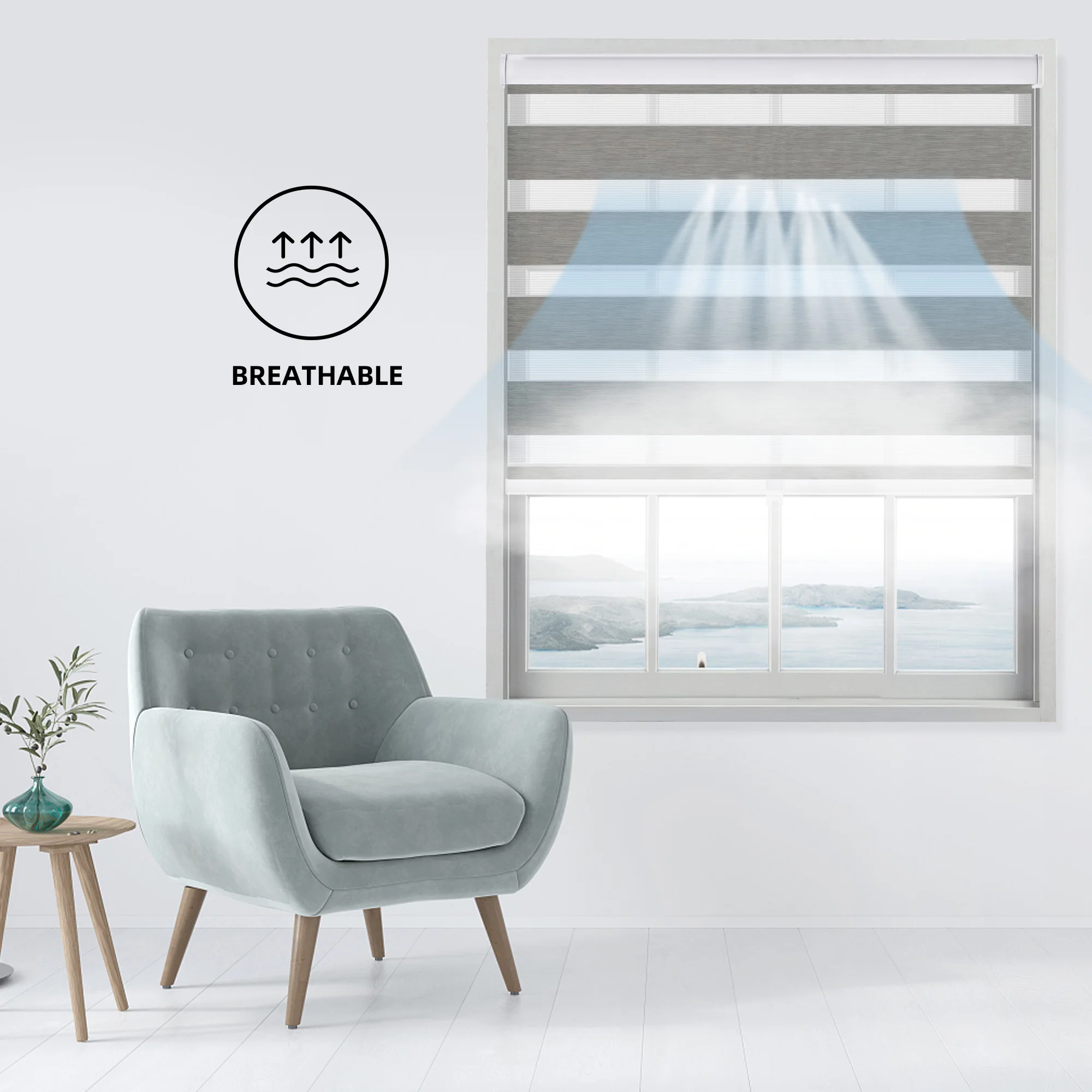 BERISSA Zebra оттенки беспроводной фильтр двойные шторы прозрачные или