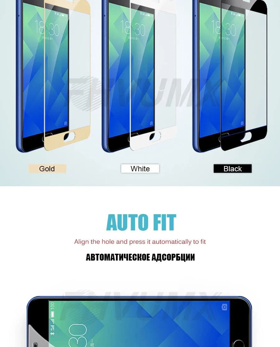 2.5D 9H Защитное стекло для Meizu M3 M5 M6 Note M6S M6T M3S M3E M5S M5C Pro 6 7 plus полное покрытие протектор экрана закаленное стекло