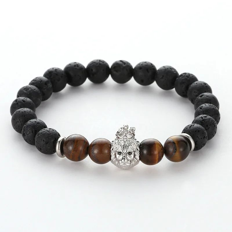 Золотистый браслет из натурального камня Женские Ювелирные изделия Круглые