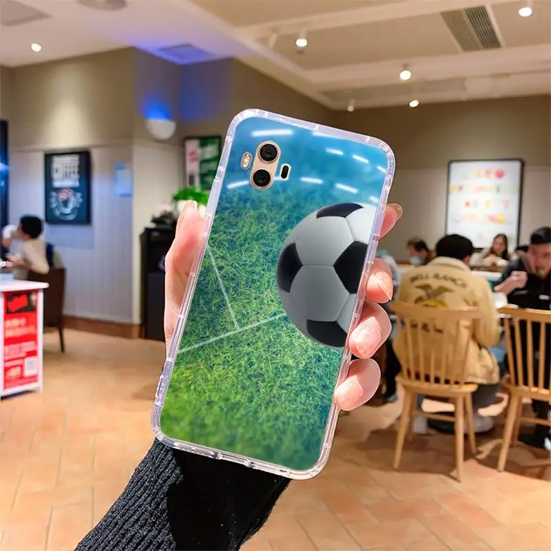 

Football field Silicone Phone Case For Samsung s7 8 9 10 lite 20 note20 a71 21 4 5 6edge plus Cover Fundas Coque