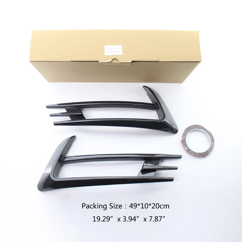 

X37F Fit for mk7 2014-2017 Front Fog Light Eyebrow Eye Lid Cover Grille Trim Auto Modification Accessories