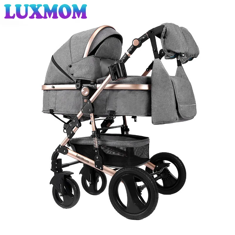 LUXMOM Коляска 2 в 1 Детская двустороняя тележка регулируемый подлокотник Four seasons пригодны для использования