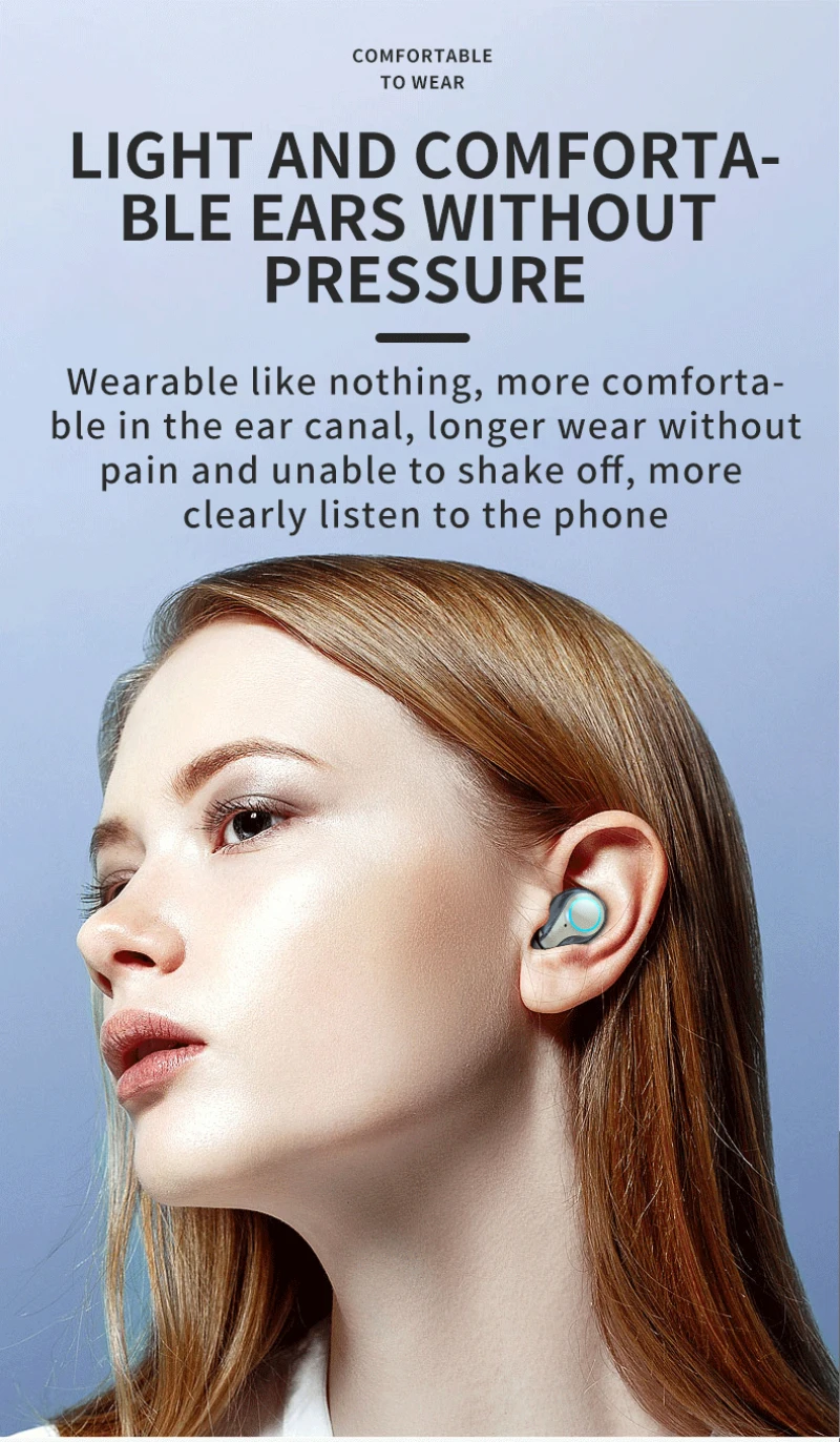 

Newst M9-18 TWS Wireless Earphone Touch Bluetooth 5.1 Earplugs In The Ear Stereo Music Headsets Sport IPX7 Waterproof Headphones