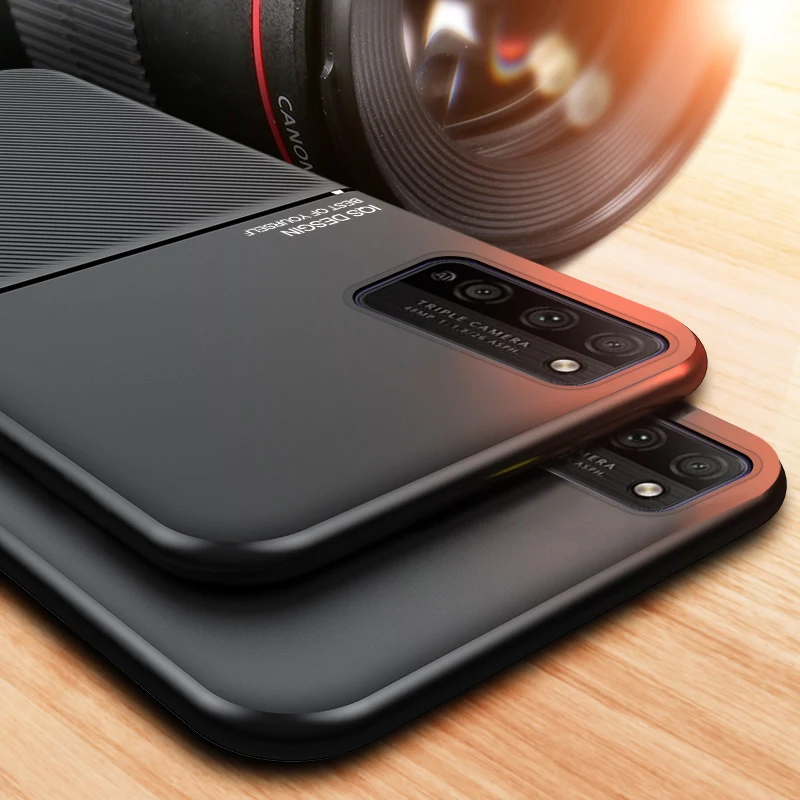 Матовый кожаный автомобильный противоударный чехол для Huawei Honor 30 30S 20 20i 10i 9X 8X Play