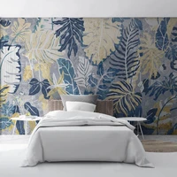 custom photo wallpaper nordic modern light luxury tropical plant leaf mural living room tv background wall painting home decor