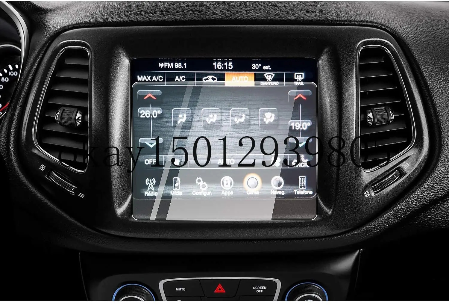 

Защитная пленка для экрана автомобиля с центральным управлением и навигацией, Защитная пленка для сенсорного экрана для Jeep Compass Uconnect 2017, 2018, ...