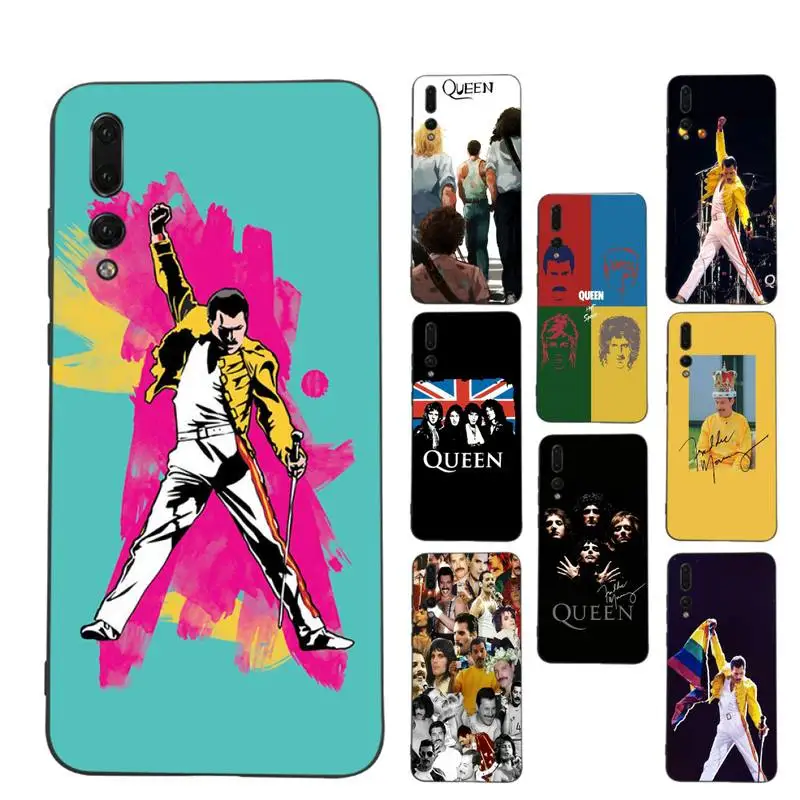 

Freddie Mercury Queen Phone Case Soft Silicone Case For Huawei p 30lite p30 20pro p40lite P30 Capa