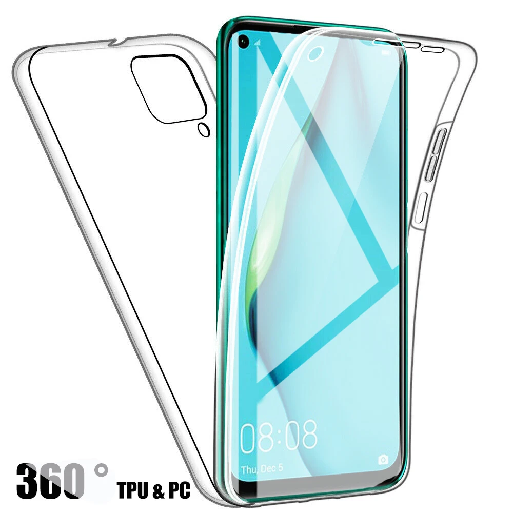 Двойные силиконовые чехлы для Xiaomi Poco X3 NFC M3 Mi Note 10 9T 10T Pro 9 SE A1 A3 A2 Lite прозрачный 360 |